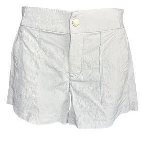 Athleta womens  gray shorts Stretch 4 Zipped Pockets Elastic Waist Athleisure